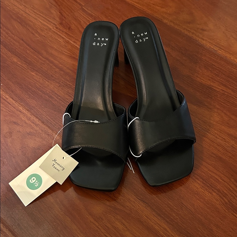 NWT A New Day Black Women's Heeled Sandals